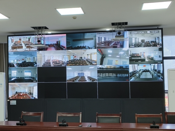 某縣管理局視頻會議